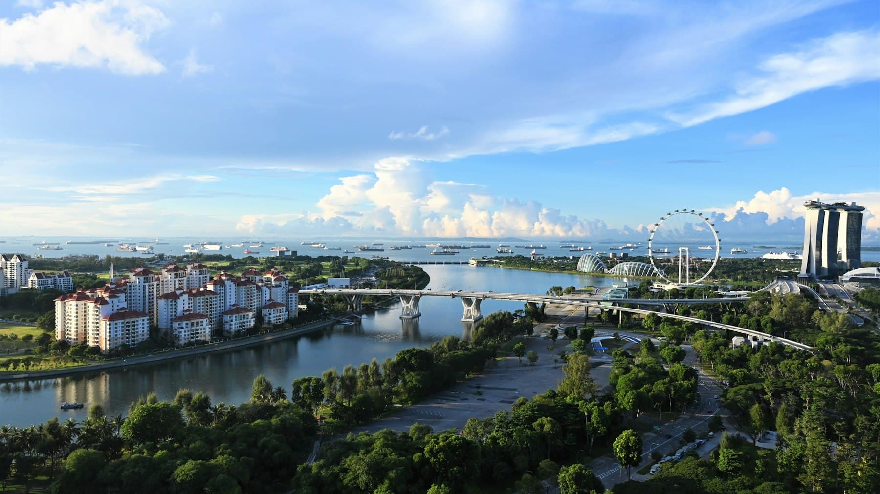 Modern condominium building in Singapore
